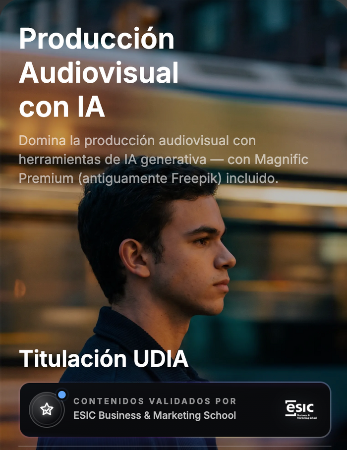 Producción Audiovisual con IA - UDIA de Anas Andaloussi